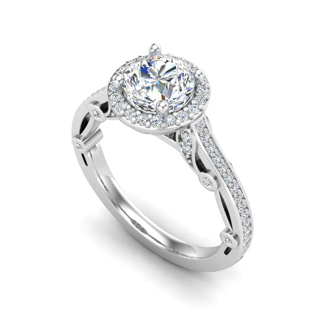 Harlow Halo Engagement Ring